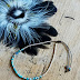 Bracelet message LOVE turquoise et argent