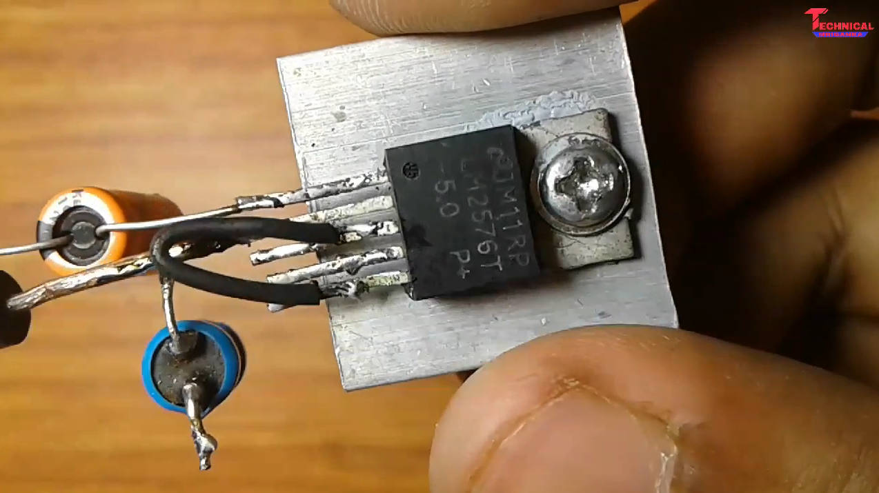 LM2576 ic mobile charger by 12 volt battery with 3 amp high output.