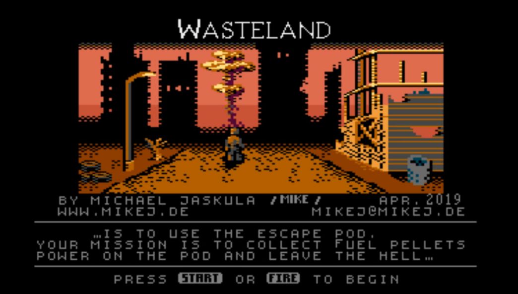 Indie Retro News Wasteland Journey Through The Wasteland In This Rather Cool Atari Xl Xe Game
