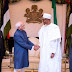 PHOTOS: President Buhari receives Indian VP in Aso Rock
