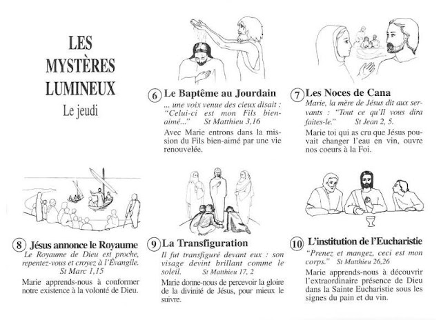 Rosaire mystères lumineux