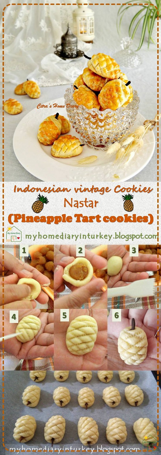 Indonesian Classic; Pineapple Tart Cookies, best recipe  / #resepkuekeringjadul Nastar | Çitra's Home Diary