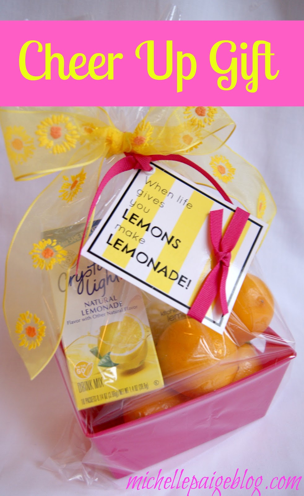 michelle paige blogs Cheer Up Gifts Lemons to Lemonade