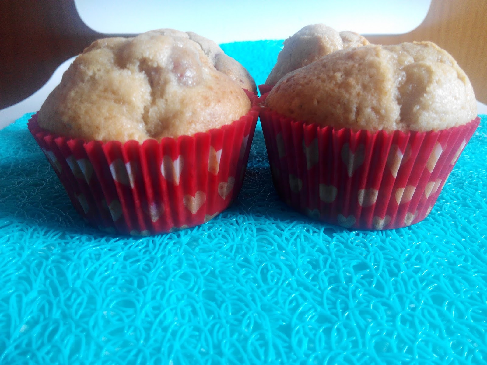 Muffins de Chocolate Blanco y Frambuesas