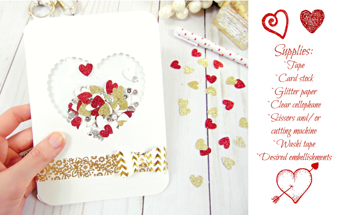 Mama's Gone Crafty DIY Valentine's Day Confetti Card