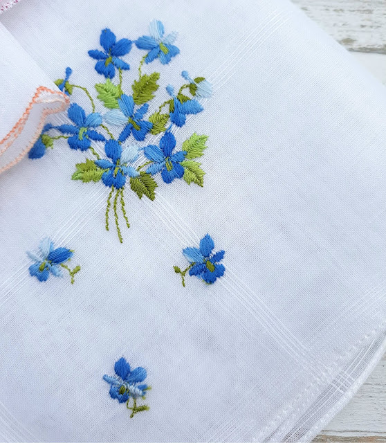 vintage embroidered hankies