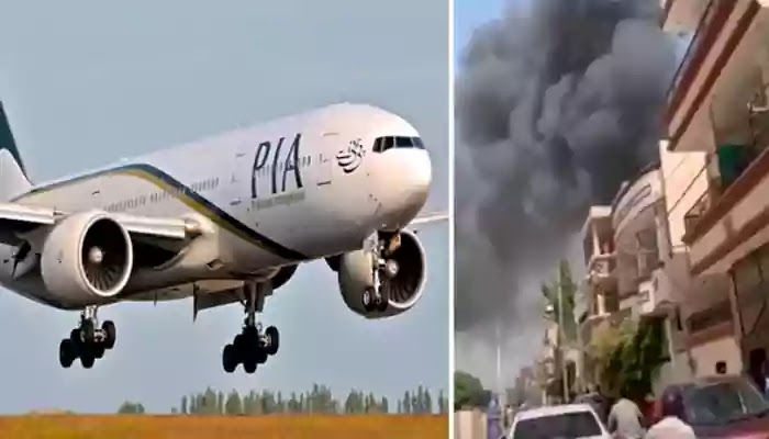 PIA plane with 96 passengers and crew crashes in Pakistan পাকিস্তানে ৯৮ যাত্রী-ক্রু নিয়ে পিআইএ বিমান বিধ্বস্ত