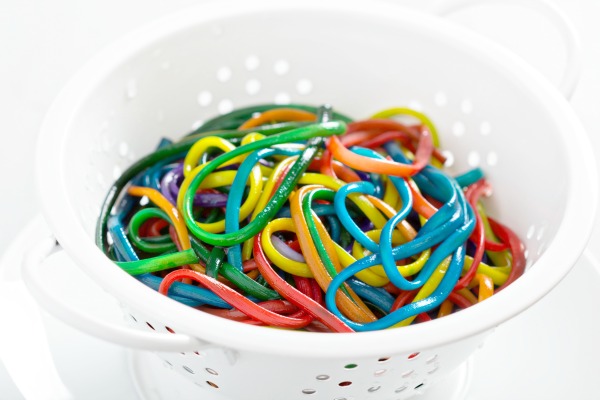 RAINBOW NOODLES FOR KIDS- recipes, ideas, and ways to play!