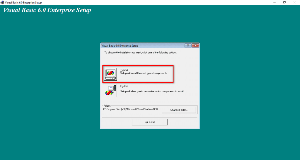 Step 9 - Install Visual Basic 6 Step 9 - Install Visual Basic 6