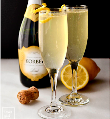 French 75 Champagne Cocktails #drinks