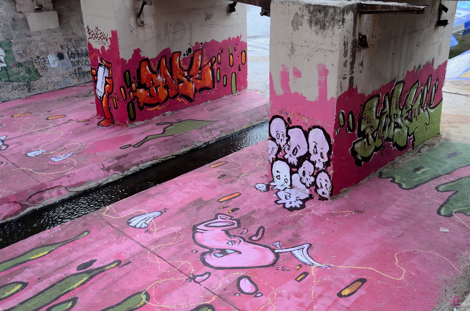 ALICANTE SIEMPRE: PROYECTO VÍBORA. MURAL 35. GRAFFITI ROSA.