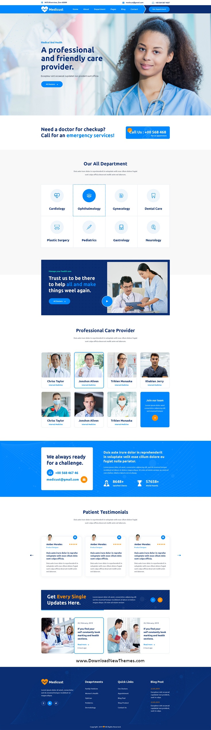 Health and Medical Website Template