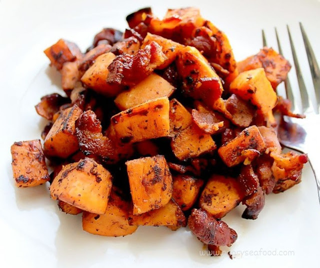 Maple Bacon Sweet Potato Hash Recipe Maple Bacon Sweet Potato Hash Recipe