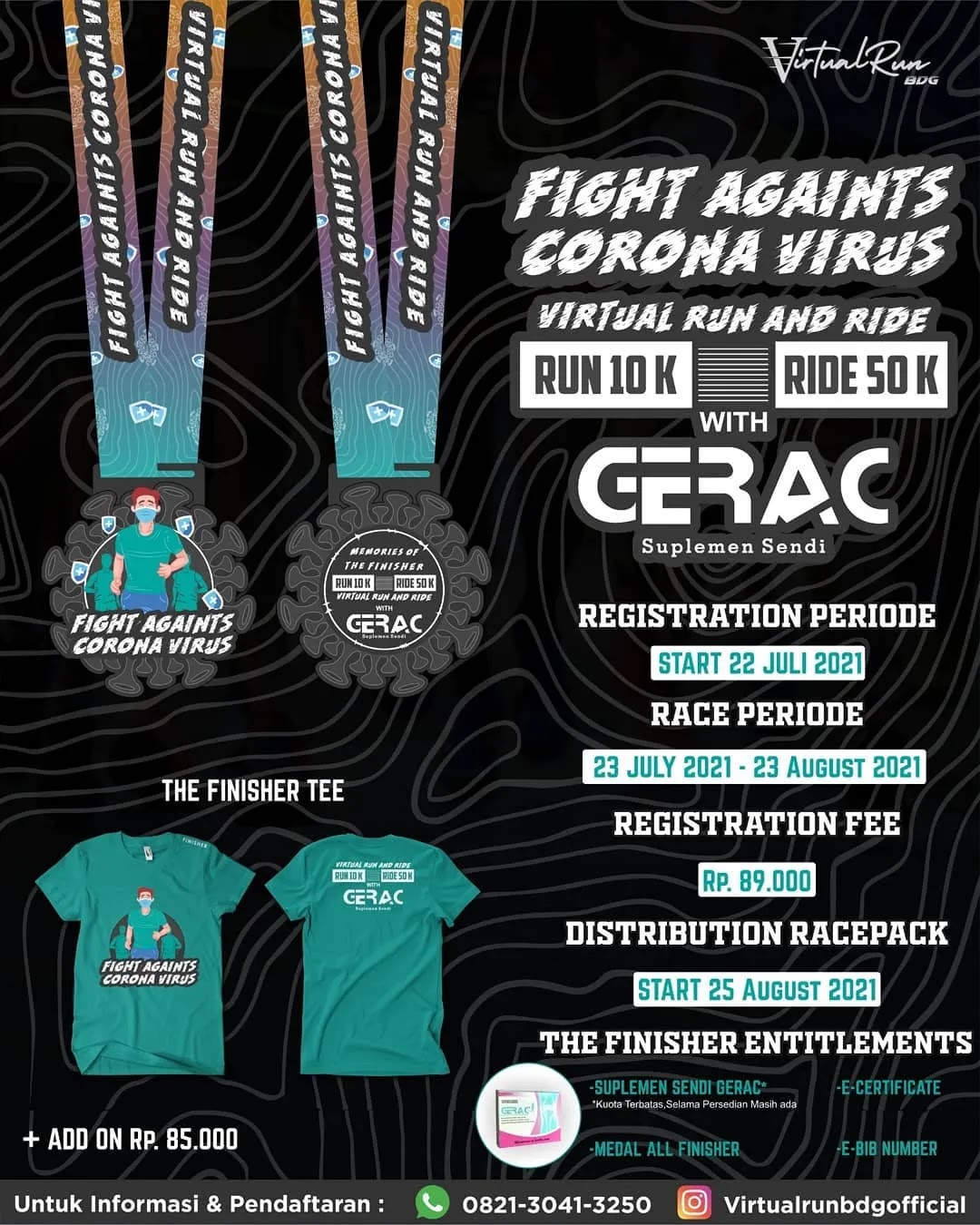 🔍 Virtual Run & Ride GERAC • 2021 Virtual Run & Ride GERAC • 2021