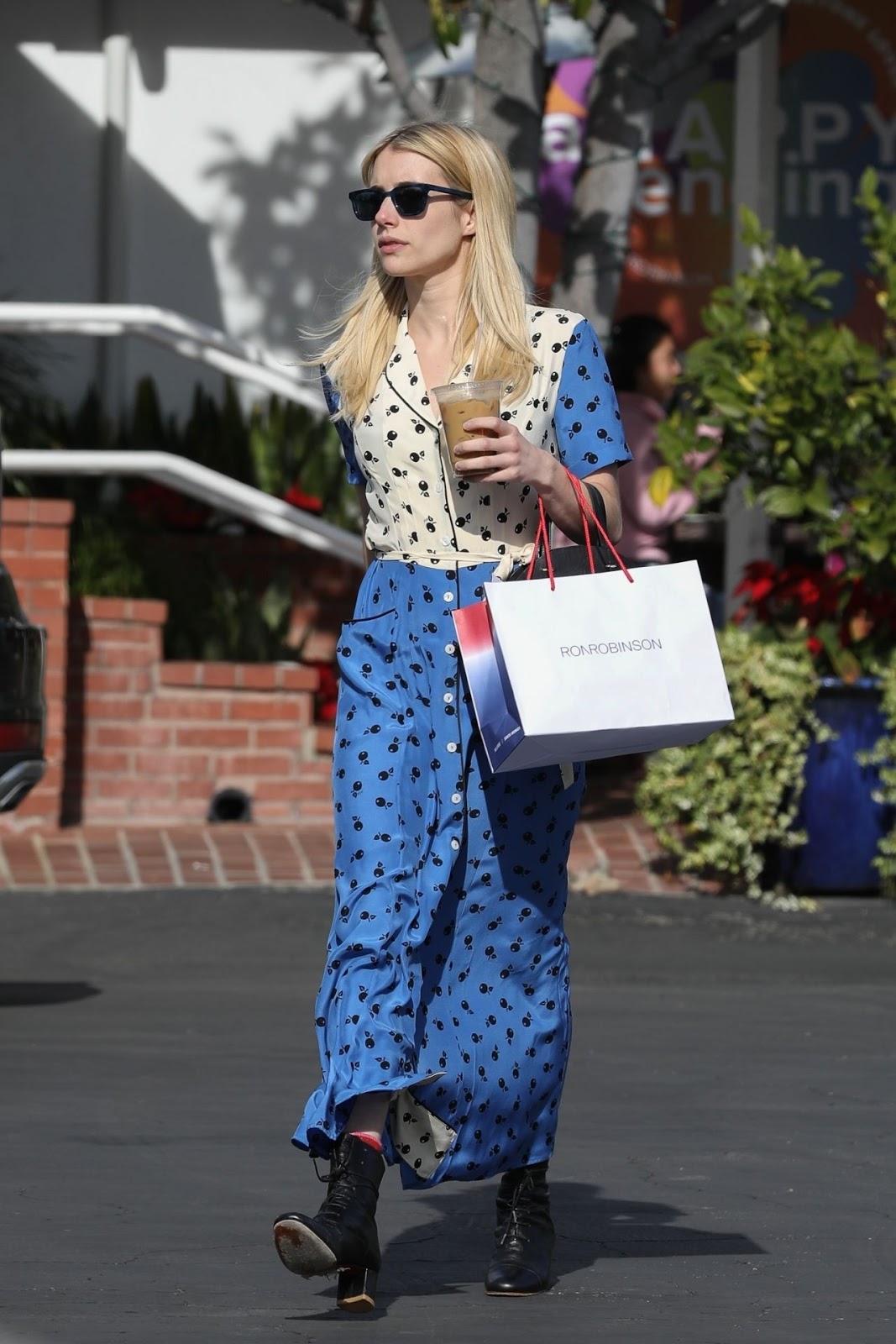 Emma Roberts – Exiting Fred Segal in West Hollywood 12/17/2019