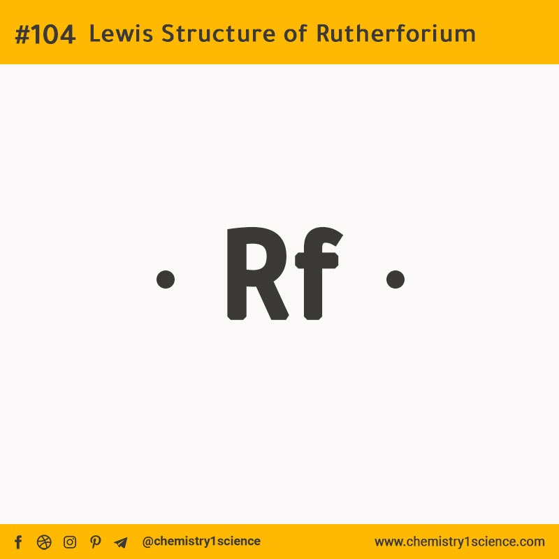 Lewis Structure of Rf Rutherforium  تركيب لويس لعنصر الرذرفورديوم