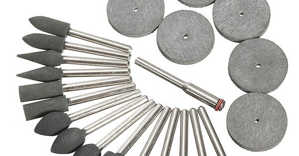 Rotary Polishing Rubber Tips Disk Fix Mandrel 1/8" Shank Jewelry Tool