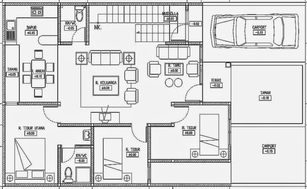 Sketsa Rumah Minimalis 1 Lantai Design Rumah Minimalis