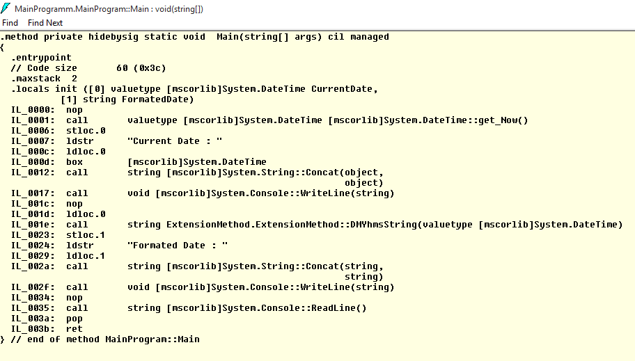 DOT NET MEDIUM Extension Method in C