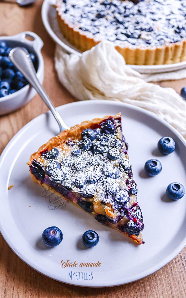 Tarte amande et myrtilles : Il était une fois la pâtisserie