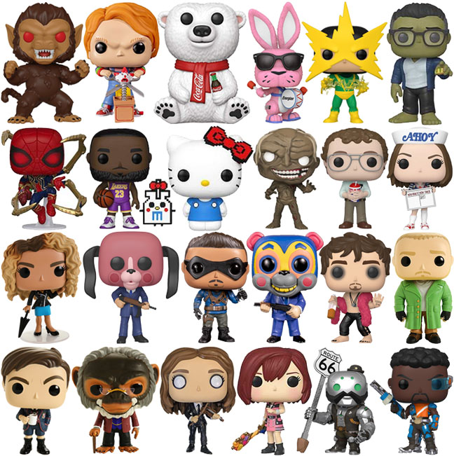 cartoon pop figures