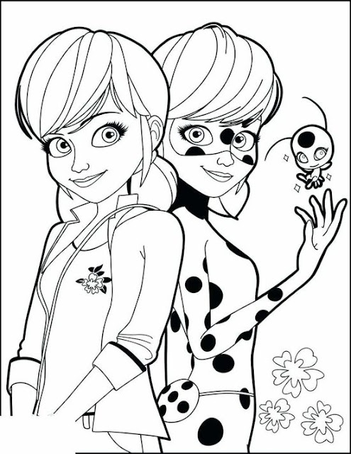 6 best ladybug and cat noir coloring pages