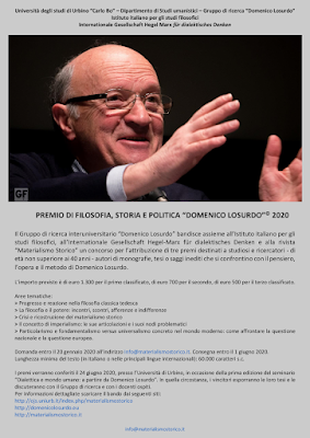 Premio "Domenico Losurdo" 2020