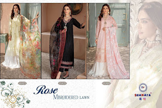 Shanaya Rose Mbroidered Lawn Pakistani Suits catalog