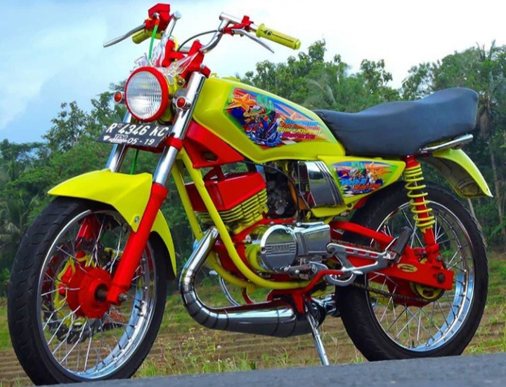 Modifikasi Rx King Warna Kuning Original, Emas, Polos, Lemon Dan