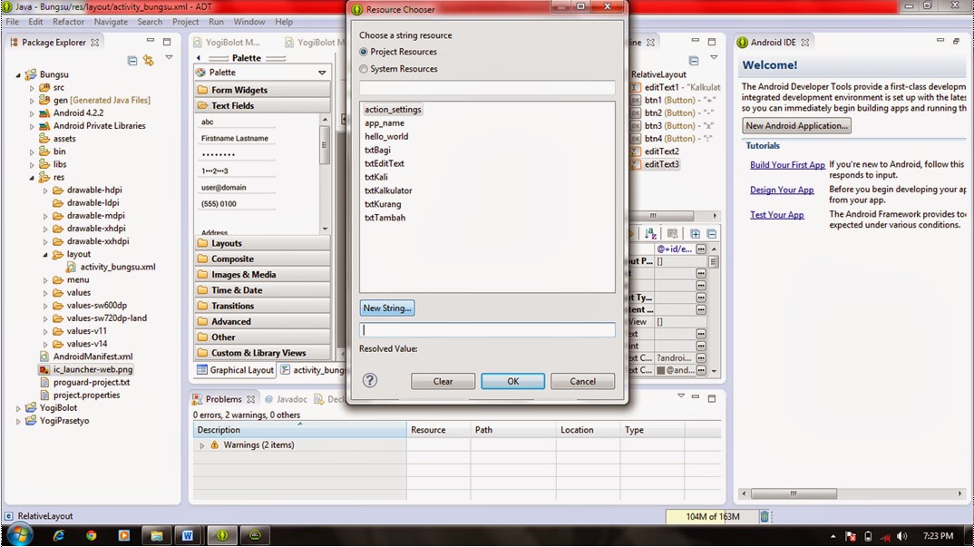 TUGAS PEMROGRAMAN MOBILE PERTEMUAN 1 - BUNGSU BLOGSPOT