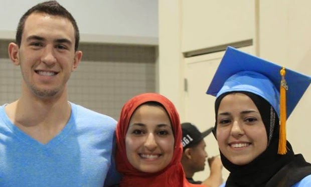THREE Muslim students was shot dead in us