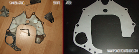 sandblasting before and after