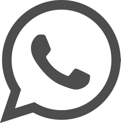 Black and White Clean Whatsapp Logo