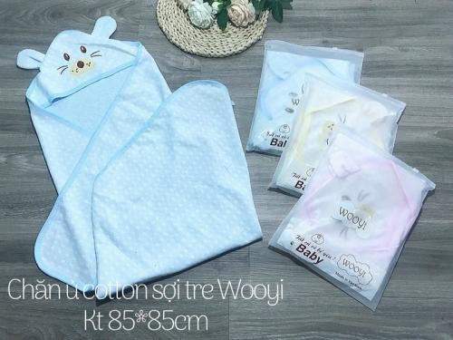Chăn ủ cotton cho bé hình thú Wooji
