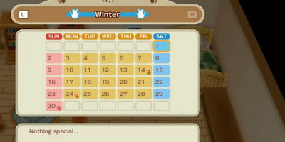 Calendar of Events | Story of Seasons: Friends of Mineral Town Guide