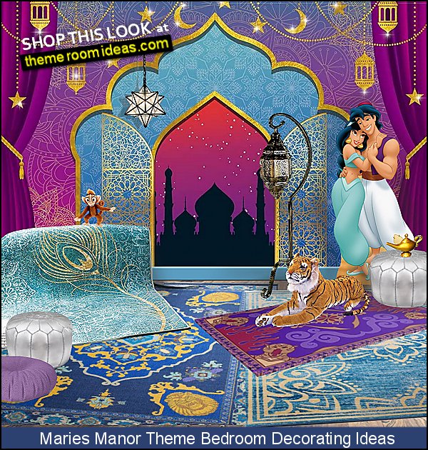 Arabian Nights Moroccan  decor aladdin bedroom decor jasmin bedroom decor