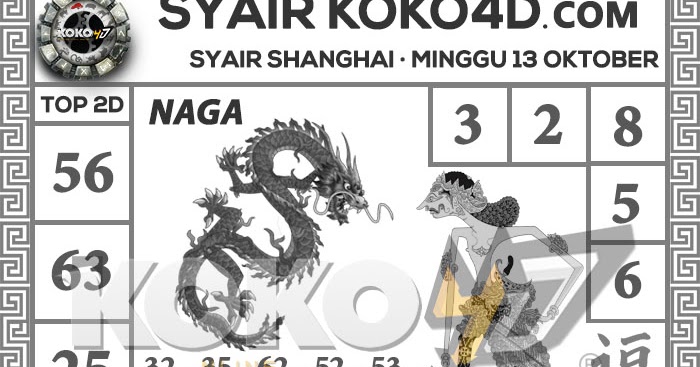Prediksi Syair Shanghai Hari Minggu Tanggal 13 Oktober