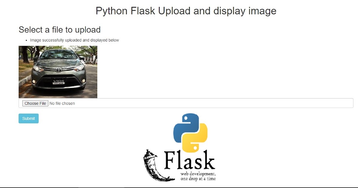 Python Flask Upload and display image | Tutorial101