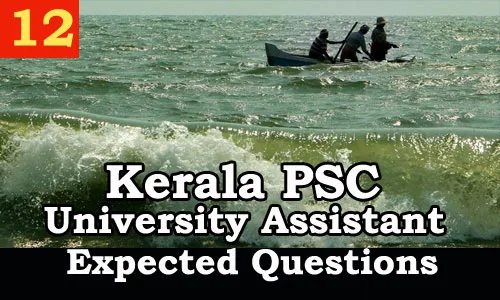 Kerala PSC : Expected Question for University Assistant Exam - 12