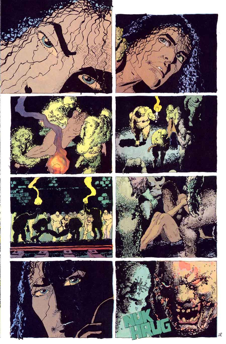Ronin v1 #4 dc comic book page art by Frank Miller