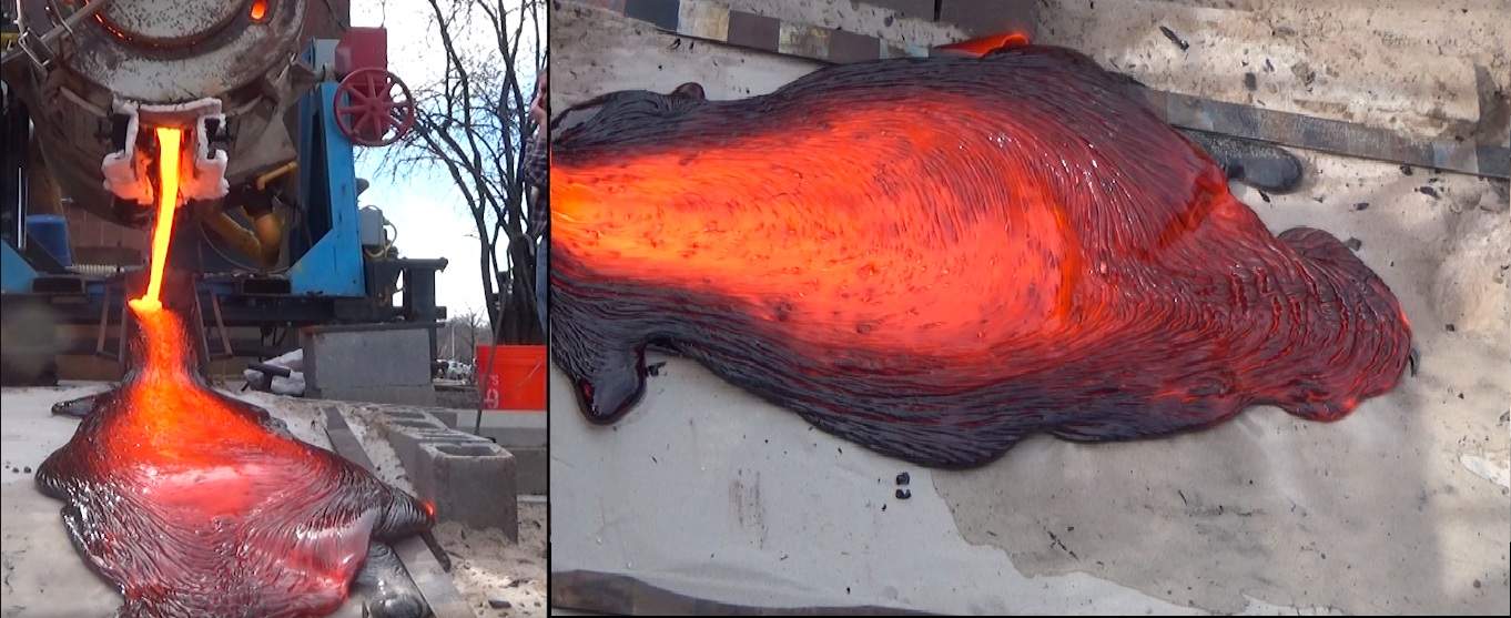 Here’s What a Metal Volcano Would Look Like