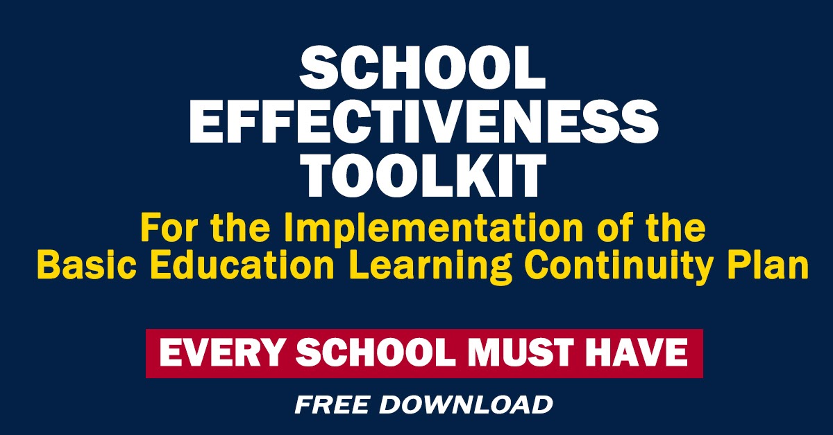 SCHOOL EFFECTIVESS TOOLKIT (DepEdBHROD) Free Download DepEd Click