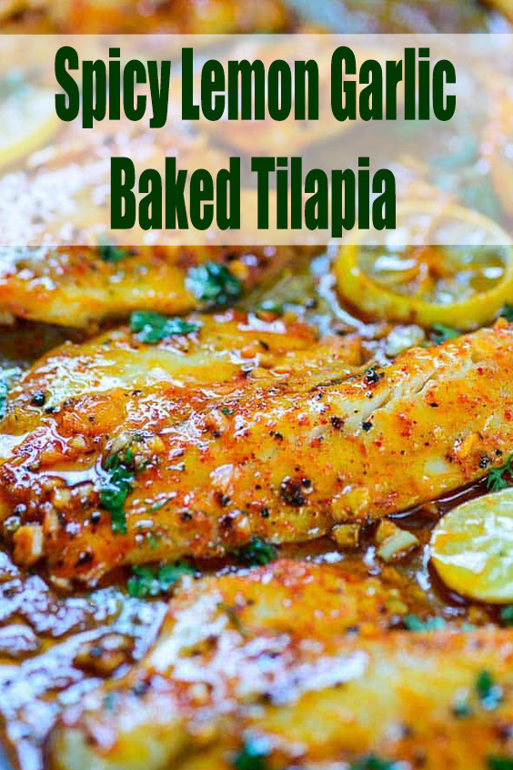 Spicy Lemon Garlic Baked Tilapia Recipe Family Recipes