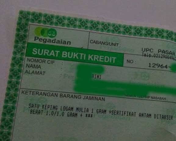 Contoh Surat Kuasa Pengambilan Emas di Pegadaian - ContohSurat Pro