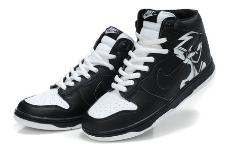 Naruto Kakashi Nike High Tops Animate Shoes White Black New | Colorful ...