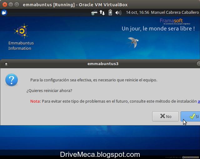 DriveMeca instalando Emmabuntus 3 paso a paso