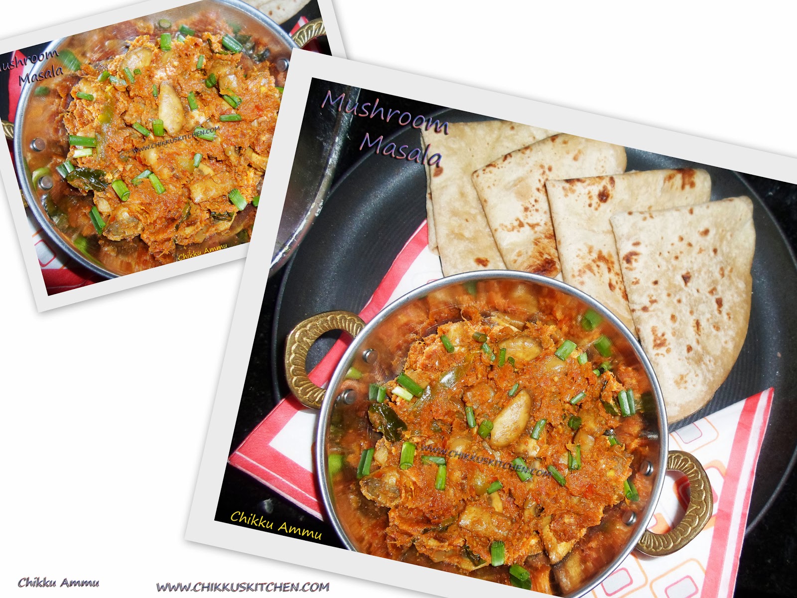 Chikkus Kitchen Mushroom Masala Recipe / Mushroom Dry Masala