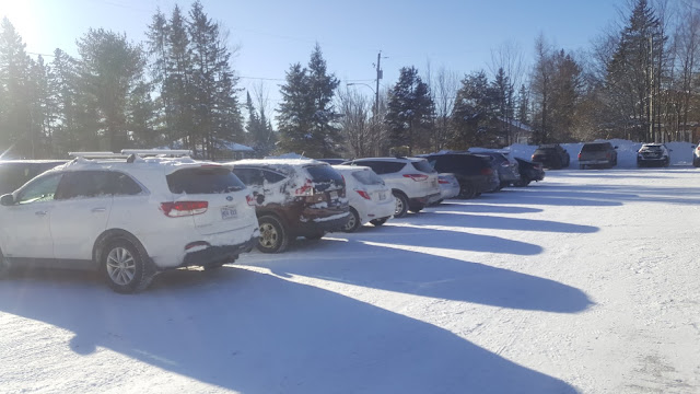 Stationnement au Parc Régional Val-David