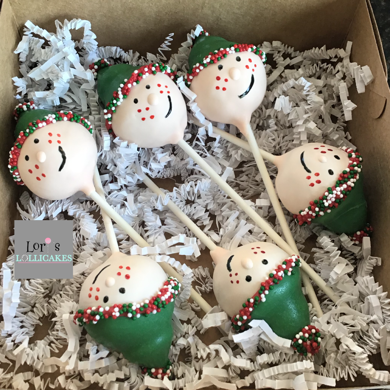 Lori's Lollicakes Elf cake pops