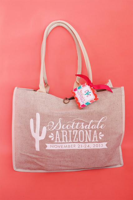 Custom Scottsdale bachelorette party welcome bag